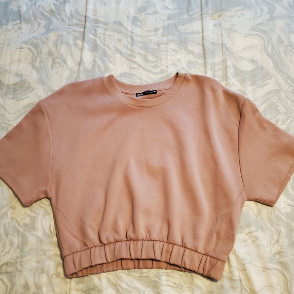 ZARA Crop top short sleeve shirt - Picture 4 of 4